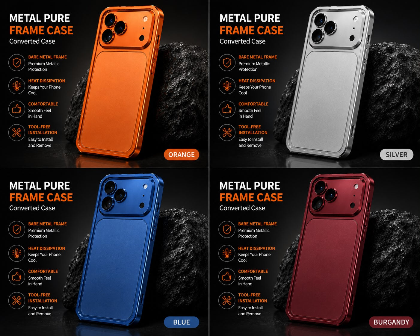 iPhone 17 Style Converter Case | Premium Shockproof Back Cover